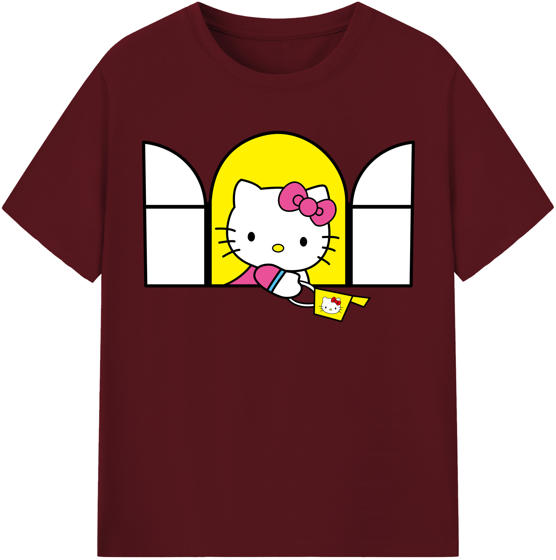 （画像用） Hello Kitty ハローキティ 綿100％半袖Tシャツ（フロントプリント）